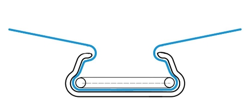 Poza cu Profil metalic cu sarma plastifiata GEO